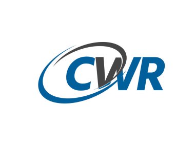 CWR yaratıcı logo tasarımı vektör çizimi