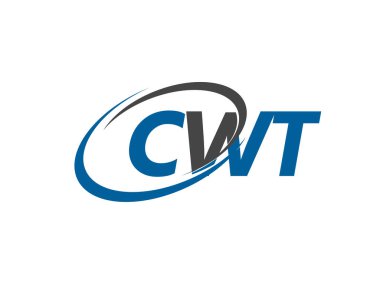 CWT yaratıcı logo tasarımı vektör çizimi