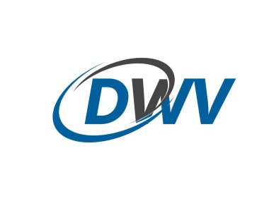 DWV yaratıcı logo tasarımı vektör çizimi