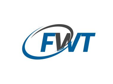 FWT yaratıcı logo tasarımı vektör çizimi