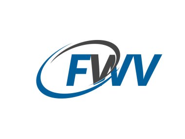 FWV yaratıcı logo tasarımı vektör çizimi