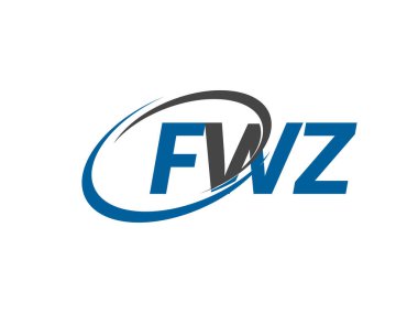 FWZ yaratıcı logo tasarımı vektör çizimi