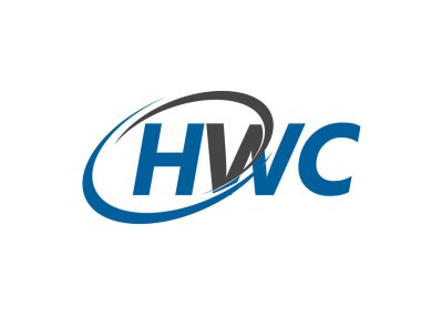 HWC yaratıcı logo tasarımı vektör çizimi