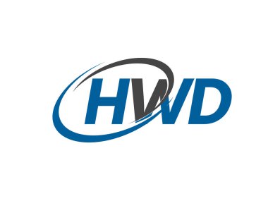 HWD yaratıcı logo tasarımı vektör çizimi