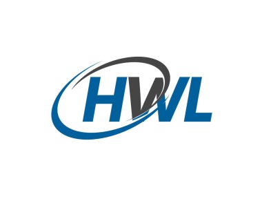 HWL yaratıcı logo tasarımı vektör çizimi