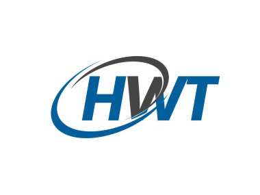 HWT yaratıcı logo tasarımı vektör çizimi