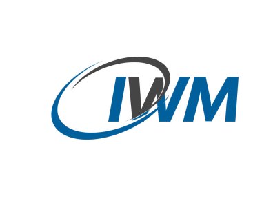 IWM yaratıcı logo tasarımı vektör çizimi