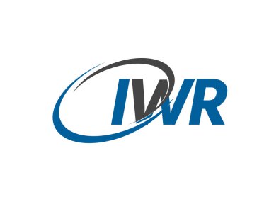 IWR yaratıcı logo tasarımı vektör çizimi