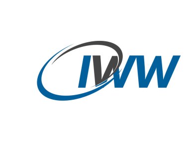 IWW yaratıcı logo tasarımı vektör çizimi