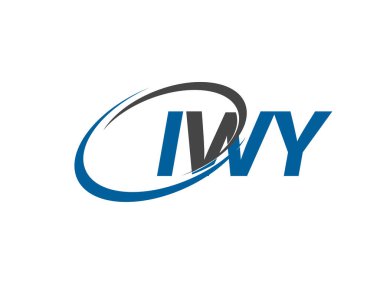 IWY yaratıcı logo tasarımı vektör çizimi