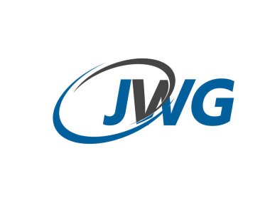 JWG yaratıcı logo tasarımı vektör çizimi