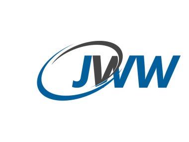 JWW yaratıcı logo tasarımı vektör çizimi