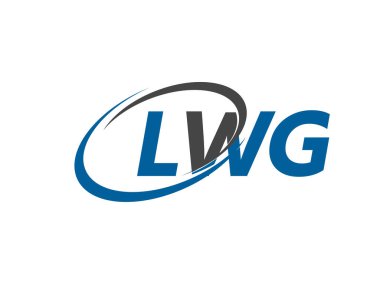 LWG yaratıcı logo tasarımı vektör çizimi