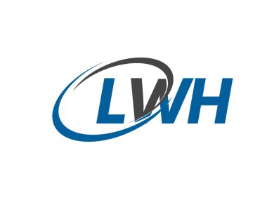 LWH yaratıcı logo tasarımı vektör çizimi