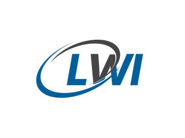 LWI yaratıcı logo tasarımı vektör çizimi