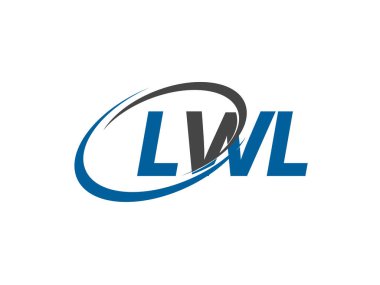LWL yaratıcı logo tasarımı vektör çizimi