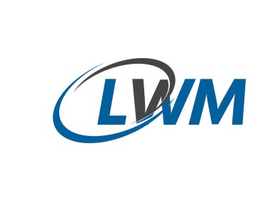 LWM yaratıcı logo tasarımı vektör çizimi