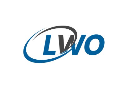 LWO yaratıcı logo tasarımı vektör çizimi