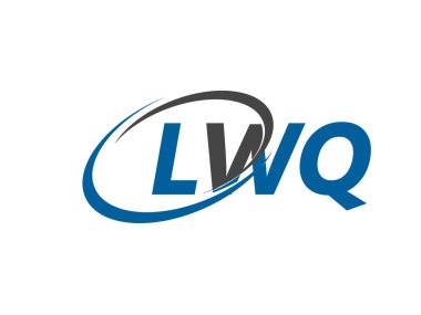 LWQ yaratıcı logo tasarımı vektör çizimi