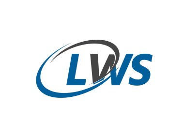 LWS yaratıcı logo tasarımı vektör çizimi