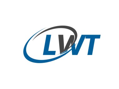 LWT yaratıcı logo tasarımı vektör çizimi