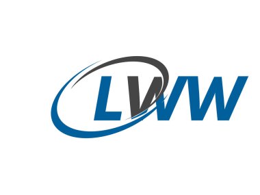 LWW yaratıcı logo tasarımı vektör çizimi