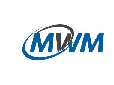 MWM yaratıcı logo tasarımı vektör çizimi