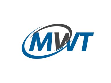 MWT yaratıcı logo tasarımı vektör çizimi