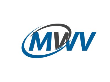 MWV yaratıcı logo tasarımı vektör çizimi
