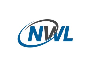 NWL yaratıcı logo tasarımı vektör çizimi