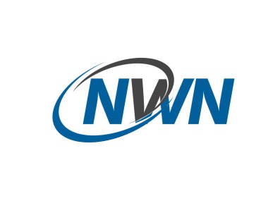 NWN yaratıcı logo tasarımı vektör çizimi