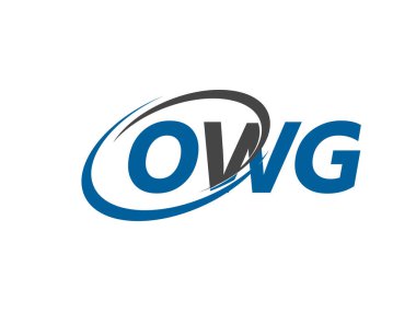 OWG yaratıcı logo tasarımı vektör çizimi