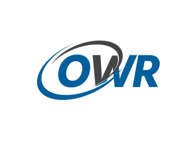 OWR yaratıcı logo tasarımı vektör çizimi