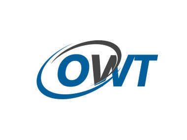 OWT yaratıcı logo tasarımı vektör çizimi