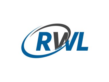RWL yaratıcı logo tasarımı vektör çizimi