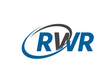 RWR yaratıcı logo tasarımı vektör çizimi