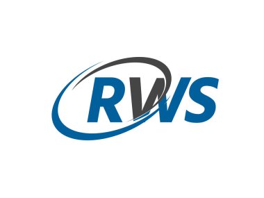 RWS yaratıcı logo tasarımı vektör çizimi