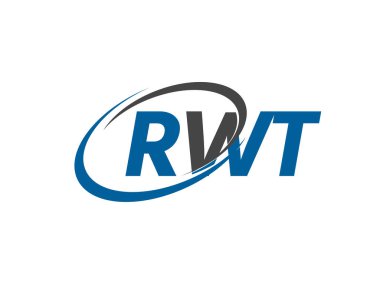 RWT yaratıcı logo tasarımı vektör çizimi