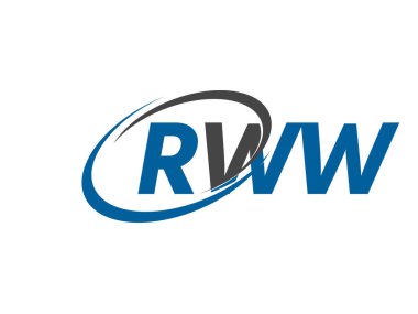 RWW yaratıcı logo tasarımı vektör çizimi