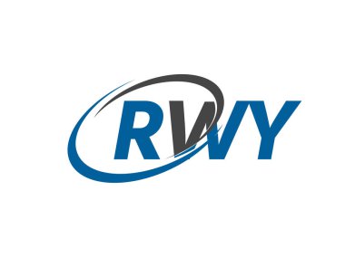 RWY yaratıcı logo tasarımı vektör çizimi