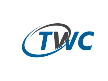TWC yaratıcı logo tasarımı vektör çizimi