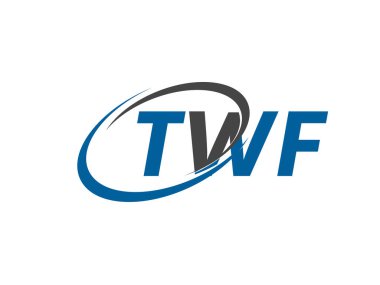 TWF yaratıcı logo tasarımı vektör çizimi