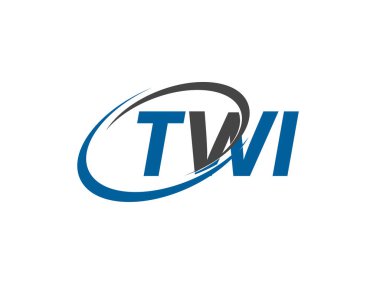 TWI yaratıcı logo tasarımı vektör çizimi