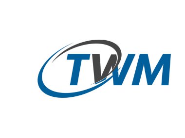TWM yaratıcı logo tasarımı vektör çizimi