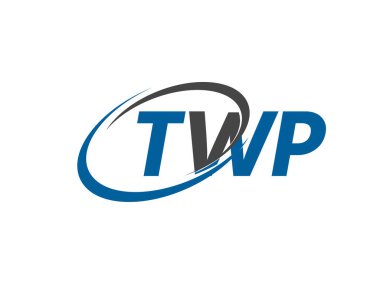 TWP yaratıcı logo tasarımı vektör çizimi
