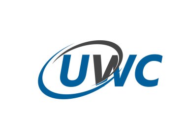 UWC yaratıcı logo tasarımı vektör çizimi