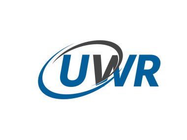 UWR yaratıcı logo tasarımı vektör çizimi