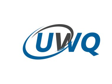 UWQ yaratıcı logo tasarımı vektör çizimi