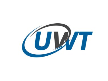 UWT yaratıcı logo tasarımı vektör çizimi