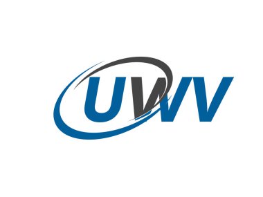 UWV yaratıcı logo tasarımı vektör çizimi